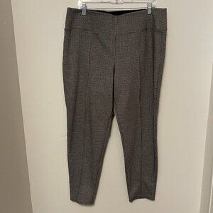 Nine West Leggings Gray Black Brown Pattern Size XXL